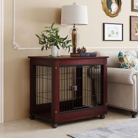 31inch Length Furniture Style Pet Dog Crate Cage End Table