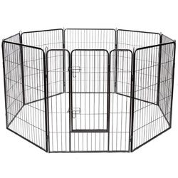 40" 8 Metal Panel Heavy Duty Pet Playpen Dog Fence