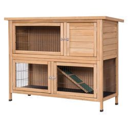 52" Outdoor Garden Backyard Wooden Rabbit Hutch