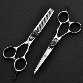 6.0 Inch Hairstyling Scissors Barber Scissors Flat Cut Shear Teeth Scissors Bangs Scissors For Hairdressers Home Hair Salon Don't Hurt Hair Sharp