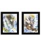 "The Fern Collection" II 2-Piece Vignette by Tracy Owen- Cullimore; Ready to Hang Framed Print; Black Frame