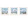 Trendy Decor 4U "Beautiful Day I; II; III" Framed Wall Art; Modern Home Decor 3 Piece Vignette for Living Room; Bedroom & Farmhouse Wall Decoration by