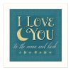 "I Love You" By Mollie B.; Printed Wall Art; Ready To Hang Framed Poster; White Frame