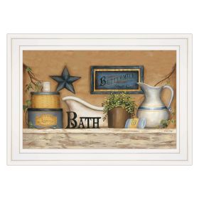 "Buttermilk Soap Co" by Carrie Knoff; Ready to Hang Framed print; White Frame