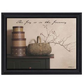 "The Joy is the Journey" By Billy Jacobs; Printed Wall Art; Ready To Hang Framed Poster; Black Frame