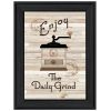 "The Daily Grind" by Millwork Engineering; Ready to Hang Framed Print; Black Frame