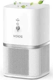 KOIOS Air Purifier for Home, Small Air Purifiers with True HEPA Filter, Air Cleaner for Bedroom Office 219ftÂ¬â‰¤, Remove Smoke Dust Pollen Pet Dander, P