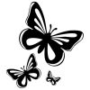 Butterfly Pattern Fashion Vinyl Car Sticker Car Cover Scratches Body Sticker Decoration