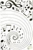 Rotation Of The Notes - Wall Decals Stickers Appliques Home Dcor