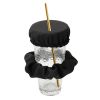 1pc Drink Cover Scrunchie For Alcohol Protection; Wine Glass Cover With Straw Hole; Reusable Cup Cover For Drinks Spiking Prevention In Night Out; Bar