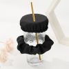 1pc Drink Cover Scrunchie For Alcohol Protection; Wine Glass Cover With Straw Hole; Reusable Cup Cover For Drinks Spiking Prevention In Night Out; Bar