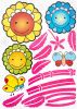 Dancing Sunflowers - Large Wall Decals Stickers Appliques Home Decor