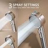 High Pressure Filtered Shower Head Handheld With ON OFF Switch;  3 Spray Setting Modes Without Hose