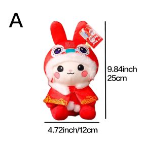 1pc Rabbit Doll (9.84"âˆšÃ³4.72"); Lion Plush Toys; New Year's Mascot; Holiday Gifts; Pillow Decorations (style: A)