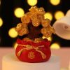 1pc Resin Wealth Tree Ornaments (2.68"âˆšÃ³2.17"1.97"); Treasure Basin; Home Decorations; Holiday Gifts