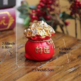 1pc Resin Wealth Tree Ornaments (2.68"âˆšÃ³2.17"1.97"); Treasure Basin; Home Decorations; Holiday Gifts (style: B)