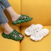 Cut-out Platform Slippers Women Men Fashion Beach Slides Soft EVA Lovers Indoor Batrhoom Slipper Ladies Home Floor Shoes SH478