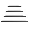 4pcs White Floating Wood Wall Shelves Storage Rack Bookcase for Kitchen Bathroom