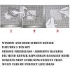 Door Window Screen Repair_Tape 5PCS; 5PCS Waterproof Fiberglass Mesh Covered Repair_Roll Kit; Strong Adhesive Window Vinyl Screen Patch Suitable for C