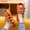 Cut-out Platform Slippers Women Men Fashion Beach Slides Soft EVA Lovers Indoor Batrhoom Slipper Ladies Home Floor Shoes SH478